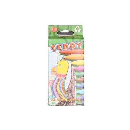 Wax Crayons Assorted Thin Pack of 12 Wax Crayons Assorted Thin Pack of 12