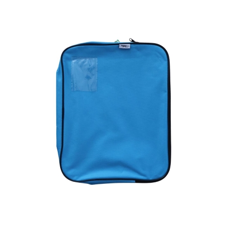 Book Bag Canvas  Blue Gusset Book Bag Canvas  Blue Gusset