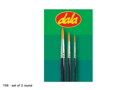 Paint Brush Set 756 Round Set 3
