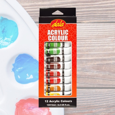 Paint Set Acrylic Colour 12x12ml