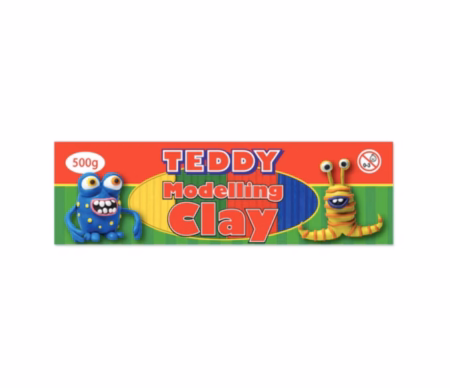 Teddy Modelling Clay – 500g Assorted Colours Teddy Modelling Clay – 500g Assorted Colours